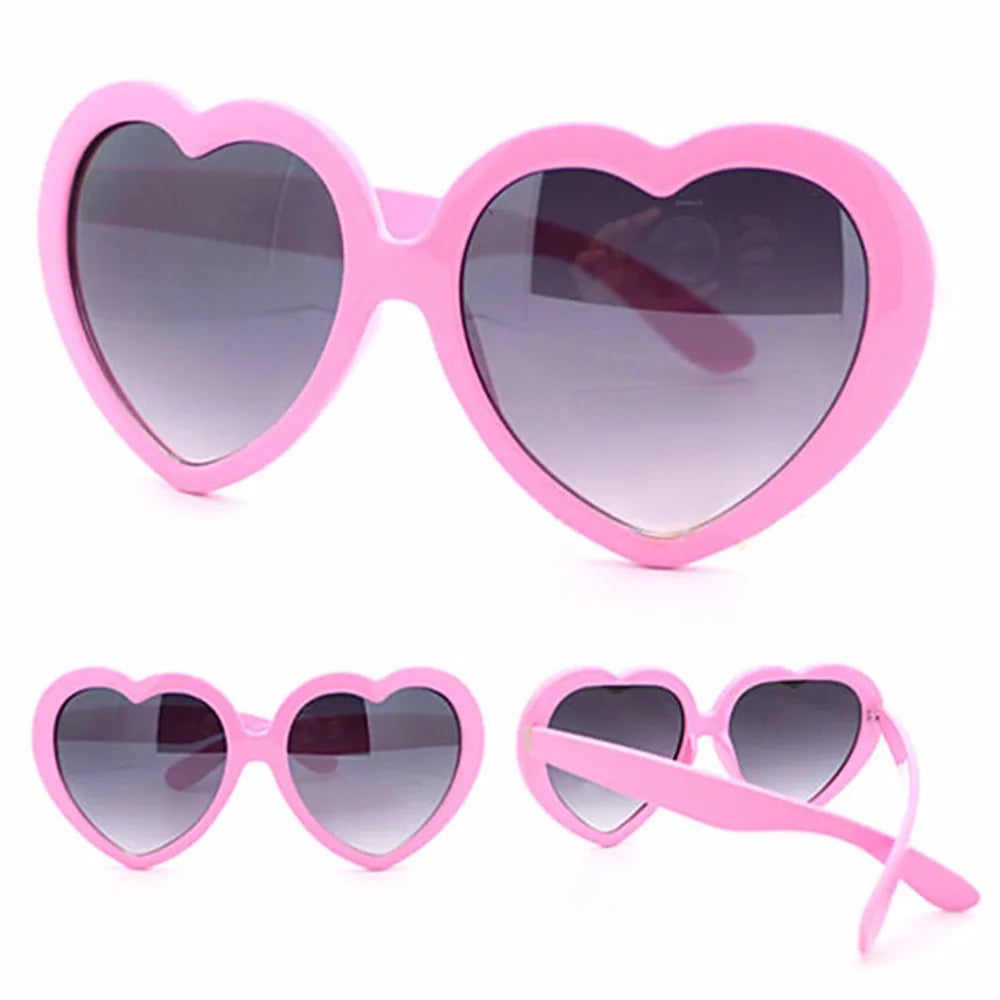 New Vintage Love Sunglass Fashion Heart Shaped Sunglasses Women Summer Cute Sexy Retro Cat Eye Sunglasses Hot Trendy Unisex