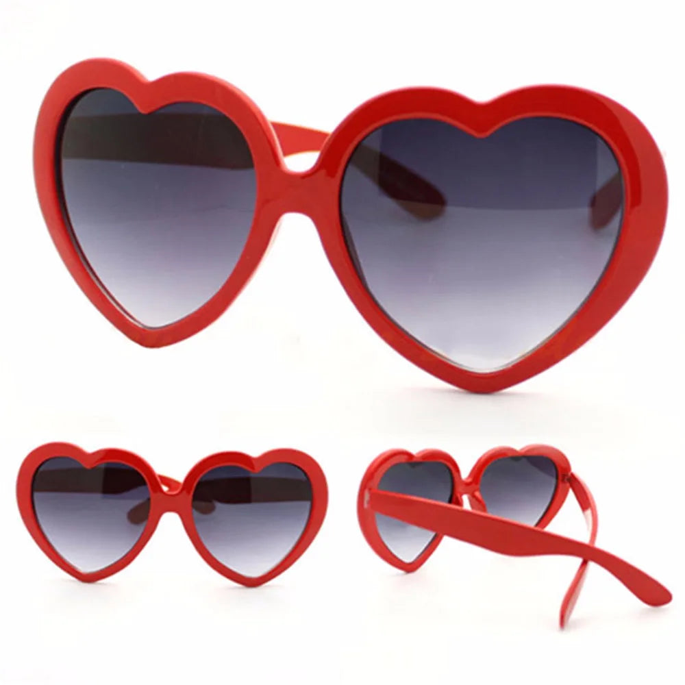 New Vintage Love Sunglass Fashion Heart Shaped Sunglasses Women Summer Cute Sexy Retro Cat Eye Sunglasses Hot Trendy Unisex