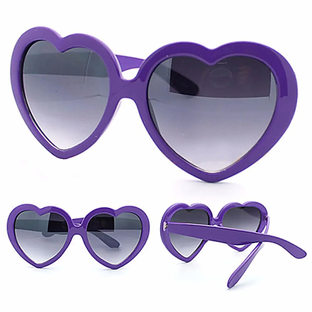 New Vintage Love Sunglass Fashion Heart Shaped Sunglasses Women Summer Cute Sexy Retro Cat Eye Sunglasses Hot Trendy Unisex