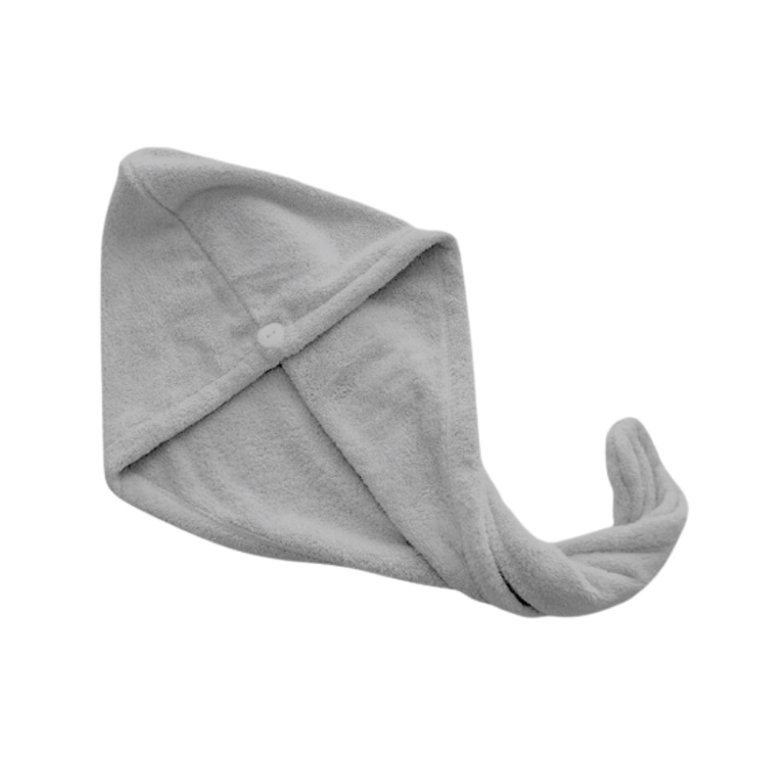 Hooded Microfiber Hair Towel Wrap