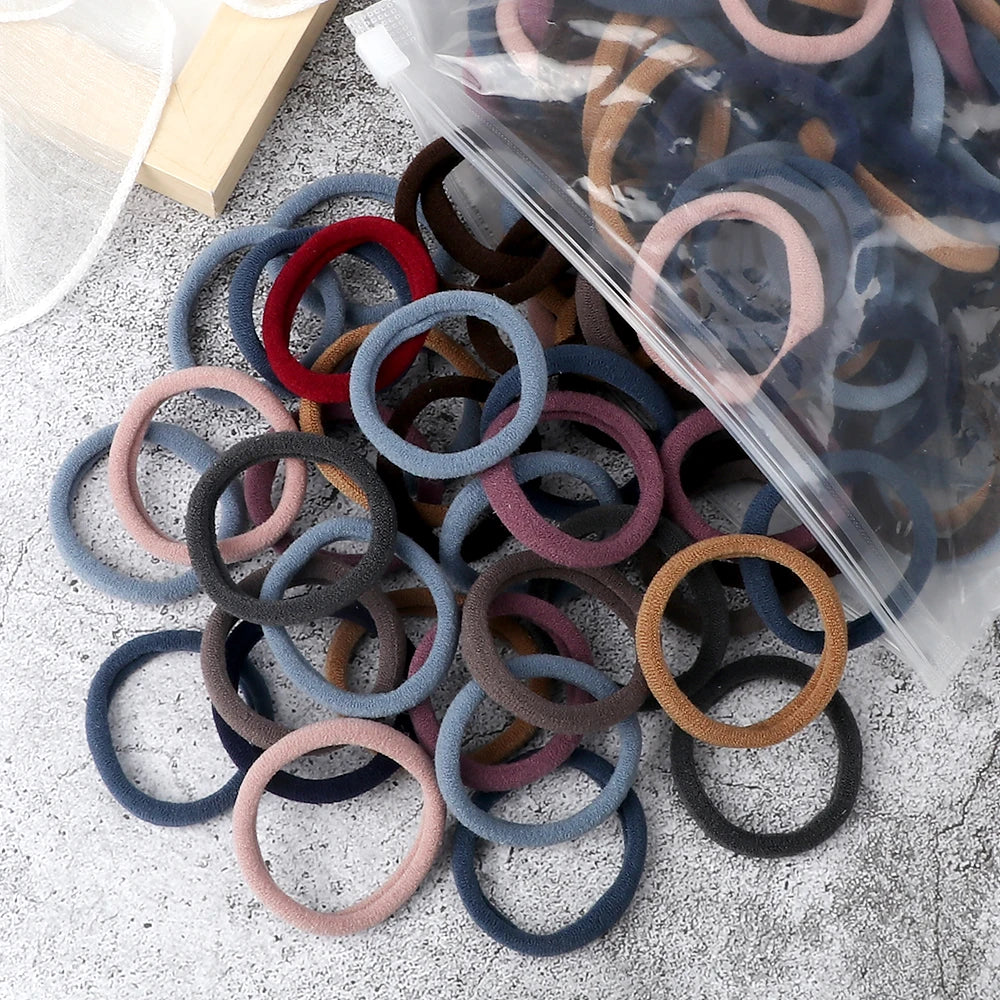 50pcs Classic Hair Ties for Ponytails