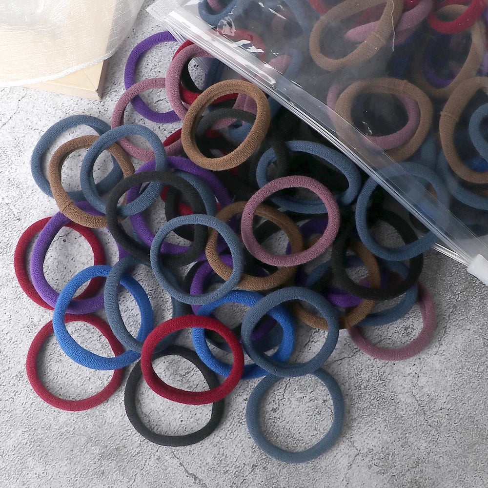 50pcs Classic Hair Ties for Ponytails